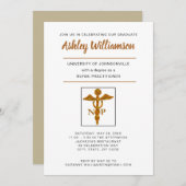 ナース術者の卒業発表記号 案内状 (正面/裏面)