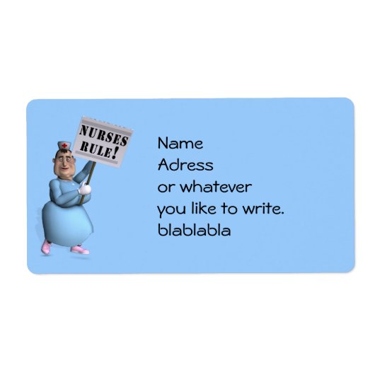 ナース規則！ ラベル (正面)