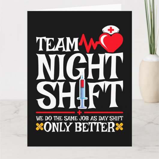 ナース評価チームおもしろいナイトシフトナース カード (正面)