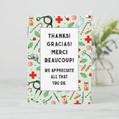 ナース評価ホリデーカード サンキューカード (スタンド正面)