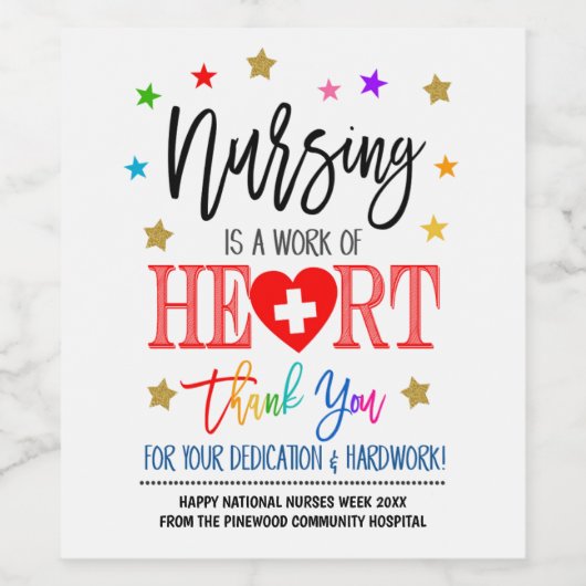 ナース評価 ワインラベル (シングルラベル)