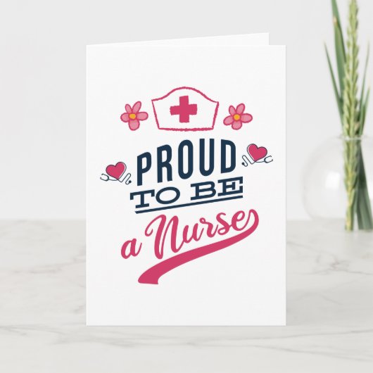 ナース誇りを持ったになる カード (正面)