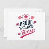 ナース誇りを持ったになる ポストカード (正面/裏面)
