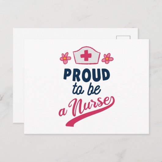 ナース誇りを持ったになる ポストカード (正面/裏面)