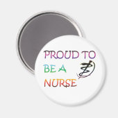 ナース誇りを持ったになる マグネット (正面/裏面)