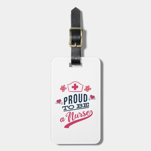 ナース誇りを持ったになる ラゲッジタグ (正面縦)