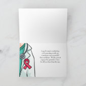 ナース認パーソナライズされた識サンキューカード カード (内部)