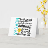 ナース認識コラージュ – 全国ナース週間 カード (黄色い花)