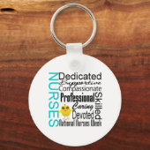 ナース認識コラージュ – 全国ナース週間 キーホルダー (正面)