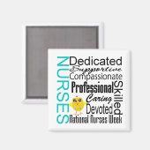 ナース認識コラージュ – 全国ナース週間 マグネット (正面/裏面)