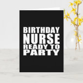 ナース誕生日:誕生日ナースのパーティー カード (黄色い花)