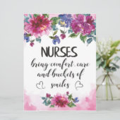 ナース賞状引用文卒業ギフト感謝してい カード (スタンド正面)