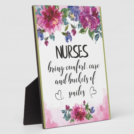 ナース賞状引用文卒業ギフト感謝してい フォトプラーク (側面)