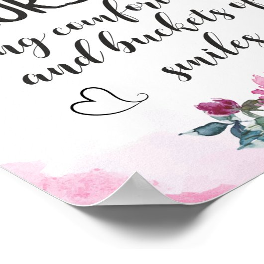 ナース賞状引用文卒業ギフト感謝してい ポスター (角)