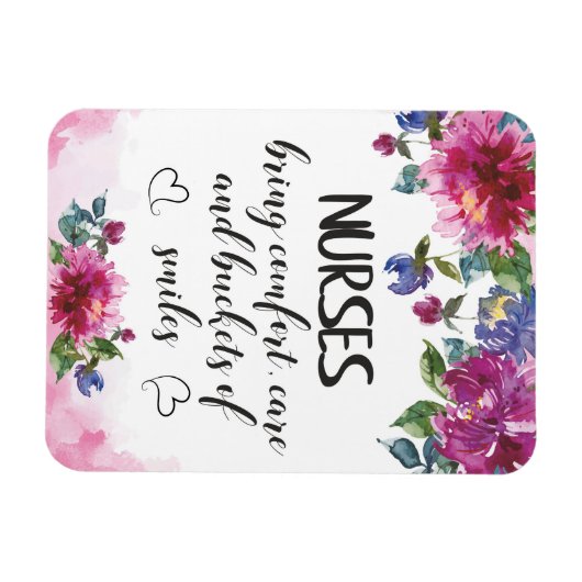 ナース賞状引用文卒業ギフト感謝してい マグネット (横)