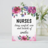 ナース賞状引用文卒業ギフト (スタンド正面)