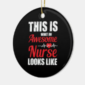 ナース贈与 |これが何の素晴らしナース セラミックオーナメント (左)