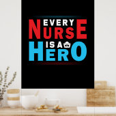 ナース贈与 |どのナースもヒーロー ポスター (キッチン)