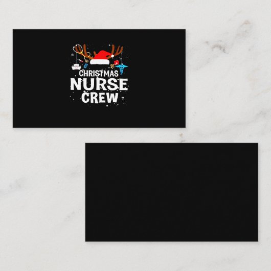 ナース贈与 |クリスマスナースクルー 名刺 (正面/裏面)
