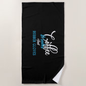 ナース贈与 |コーヒースクラブとゴム手袋 ビーチタオル (正面)