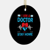 ナース贈与 |ナースが家にいられない セラミックオーナメント (右)