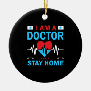 ナース贈与  ナースが家にいられない セラミックオーナメント