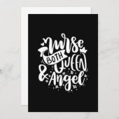 ナース贈与 |ナースと天使の両方 招待状 (正面/裏面)