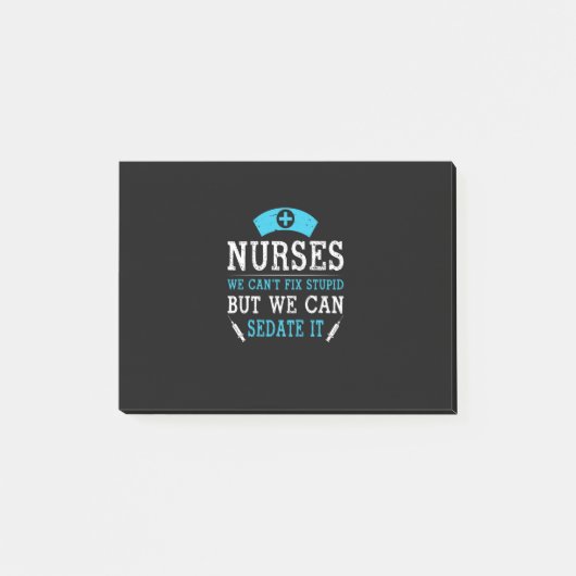 ナース贈与 |ナースを修正できない愚かな ポストイット (正面)