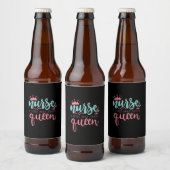 ナース贈与 |ナースクイーンのすぐ上のタイトル ビールラベル (ボトル)