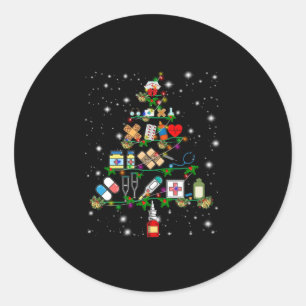 ナース贈与  ナース機器クリスマスツリー ラウンドシール