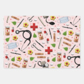 ナース贈与 ラッピングペーパーシート (正面)