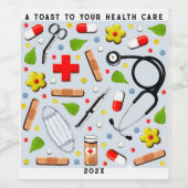 ナース贈与 ワインラベル (シングルラベル)