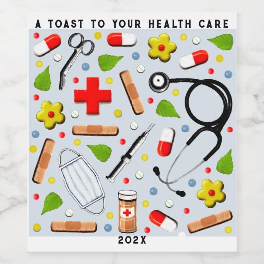 ナース贈与 ワインラベル (シングルラベル)