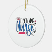 ナース贈与 |今後のナース セラミックオーナメント (左)