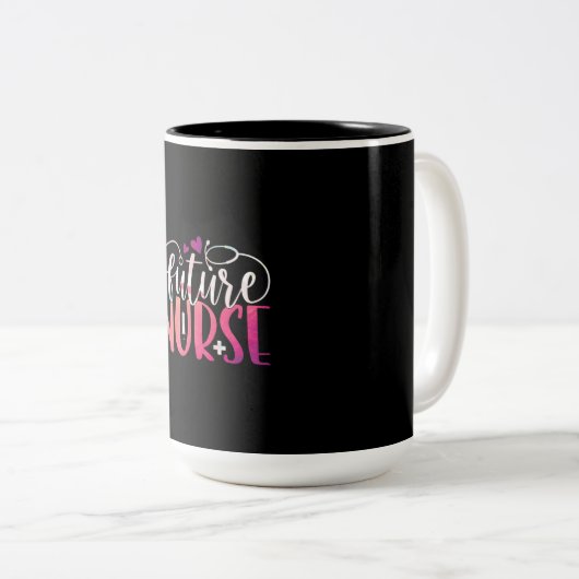 ナース贈与 |今後のナース ツートーンマグカップ (正面右)