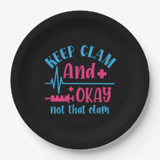 ナース贈与 保| Calm And Ok Not That Clam ペーパープレート