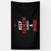 ナース贈与 | 保 Calm I Am A ナース 横断幕 (縦)