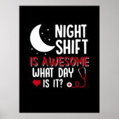 ナース贈与 |夜間シフト素晴らし ポスター (正面)