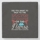 ナース贈与 |担当医またはナース ストーンコースター (正面)