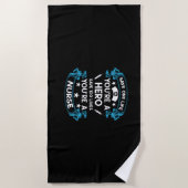 ナース贈与 救|一命は英雄 ビーチタオル (正面)