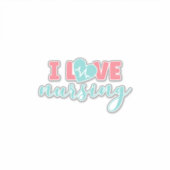 ナース贈与 |看護が大好き シール (正面)