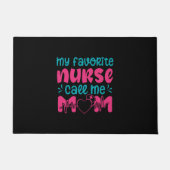ナース贈与 |私のお気に入りのナース気にの母 ドアマット (正面)