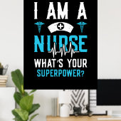 ナース贈与 |私はあなたのナースである ポスター (ホームオフィス)