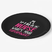 ナース贈与 |私はあなたの超大国ナースである ペーパープレート (アングル)