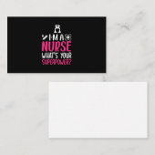 ナース贈与 |私はあなたの超大国ナースである 名刺 (正面/裏面)
