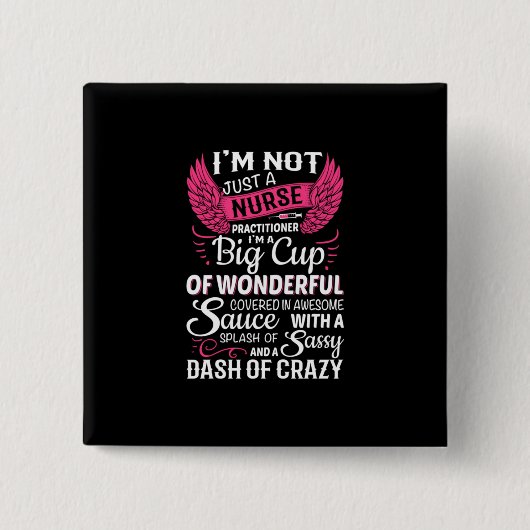 ナース贈与 |私はナースではない 缶バッジ (正面)