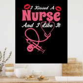 ナース贈与 |私はナースにキスして好き ポスター (キッチン)