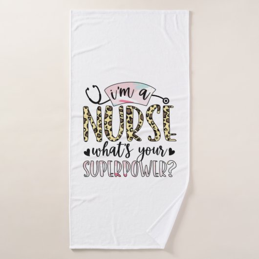 ナース贈与 |誇りを持ったすごいナース バスタオル (バスタオル)