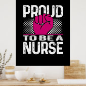 ナース贈与 |誇りを持ったナース ポスター (キッチン)