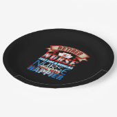 ナース贈与 |退職したナースは規則正しい ペーパープレート (アングル)